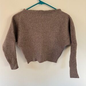The Reset Boatneck Tan Sweater